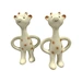 giraffe ring teether natural rubber